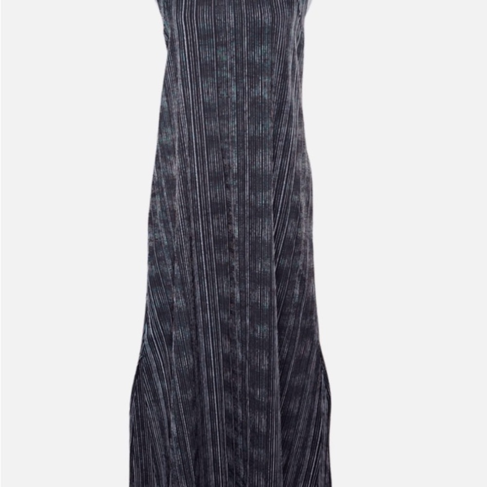 Athleta Black and White Striped Maxi